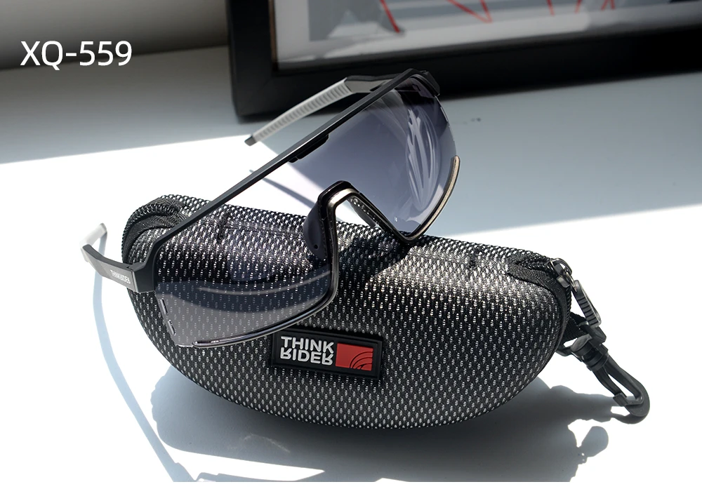 ThinkRider Bike Photochromic Cycling Glasses Bicycle Glasses Sports Men's Sunglasses MTB Road Cycling Eyewear Protection Goggles