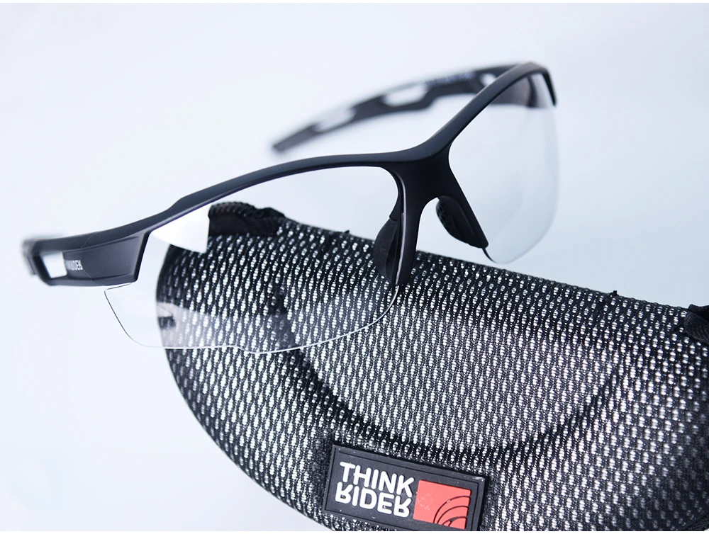 ThinkRider Bike Photochromic Cycling Glasses Bicycle Glasses Sports Men's Sunglasses MTB Road Cycling Eyewear Protection Goggles