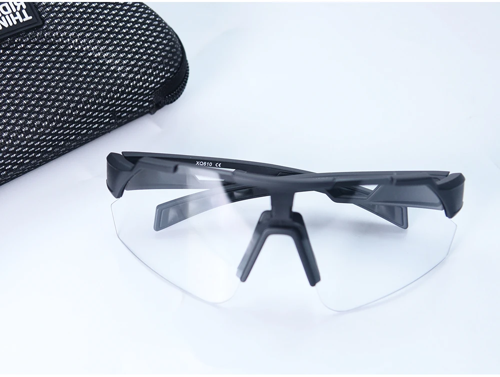 ThinkRider Bike Photochromic Cycling Glasses Bicycle Glasses Sports Men's Sunglasses MTB Road Cycling Eyewear Protection Goggles