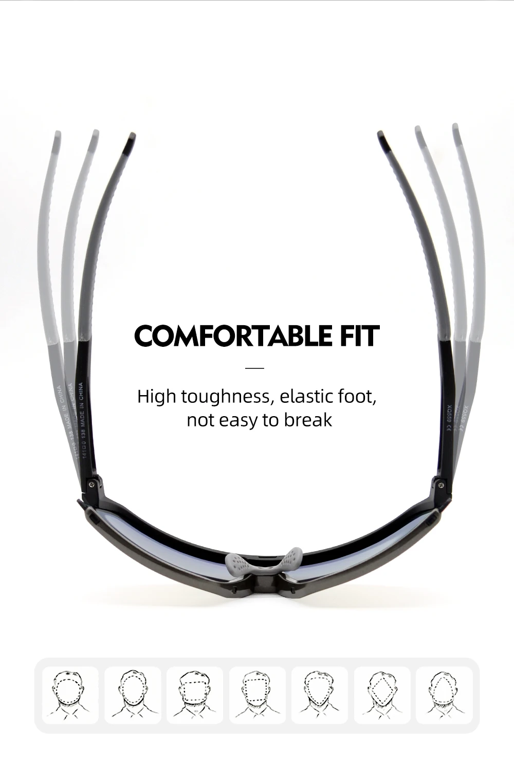 ThinkRider Bike Photochromic Cycling Glasses Bicycle Glasses Sports Men's Sunglasses MTB Road Cycling Eyewear Protection Goggles
