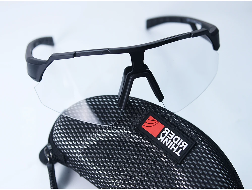 ThinkRider Bike Photochromic Cycling Glasses Bicycle Glasses Sports Men's Sunglasses MTB Road Cycling Eyewear Protection Goggles