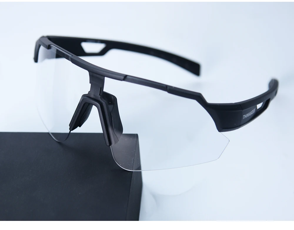 ThinkRider Bike Photochromic Cycling Glasses Bicycle Glasses Sports Men's Sunglasses MTB Road Cycling Eyewear Protection Goggles