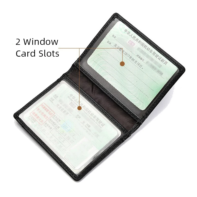 YUECIMIE Men Minimalist Slim Card Holder Genuine Leather Card Wallet Slim Line Thin Mini Small Rfid Passport Id Card Holder Male