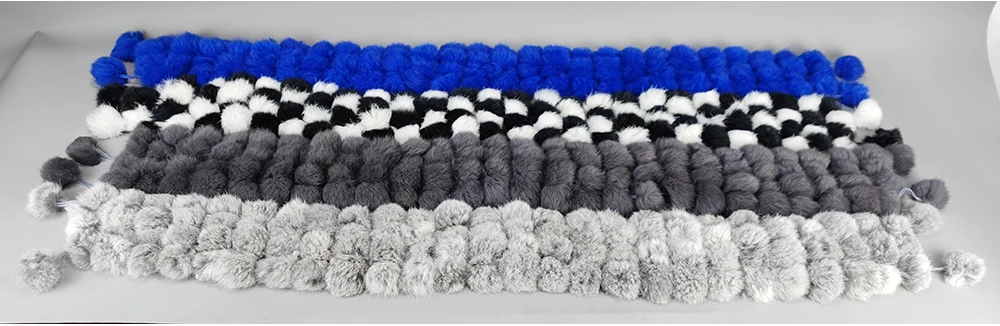 2025 Women Winter Warm Real Rabbit Fur Scarf Hot Sale Natural Rabbit Fur Muffler Lady 100% Genuine Fur Scarves Wholesale Retail
