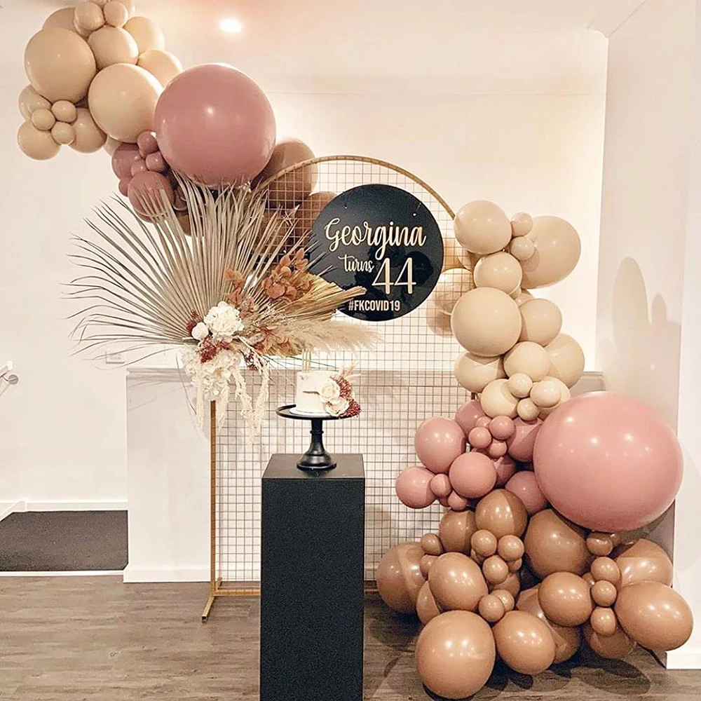 10/20/30pcs Retro White Sand Balloons Blue Pink Coffee Khaki Latex Ballon Birthday Wedding Party Decor Baby Shower Helium Globos