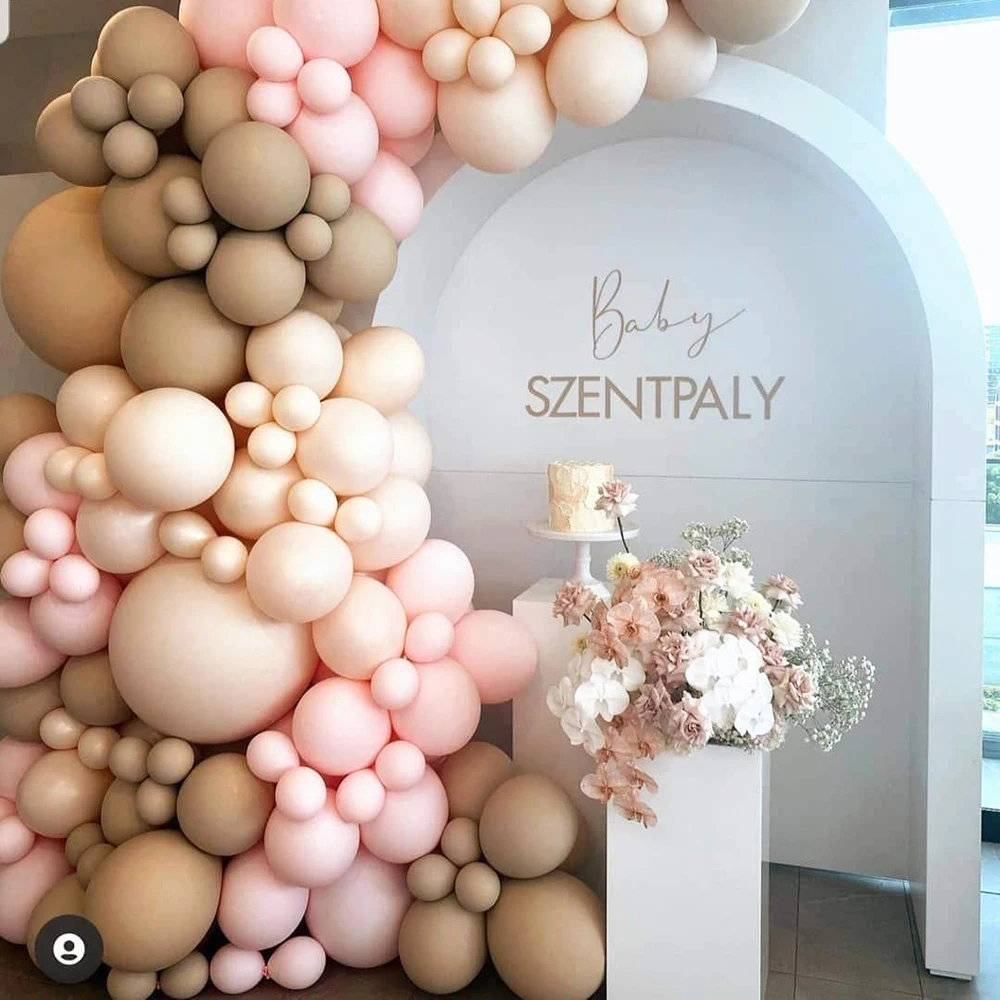 10/20/30pcs Retro White Sand Balloons Blue Pink Coffee Khaki Latex Ballon Birthday Wedding Party Decor Baby Shower Helium Globos