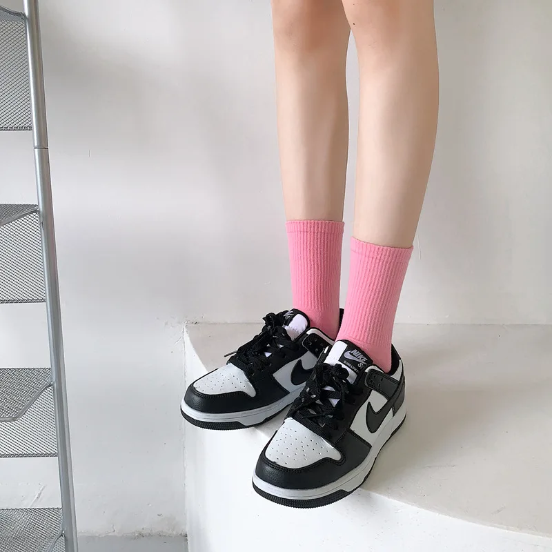 Color five-finger cotton sweat-absorbing breathable sports socks Japanese candy color split-toe women's socks