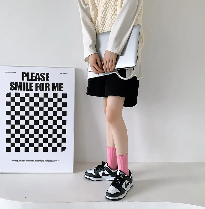 Color five-finger cotton sweat-absorbing breathable sports socks Japanese candy color split-toe women's socks
