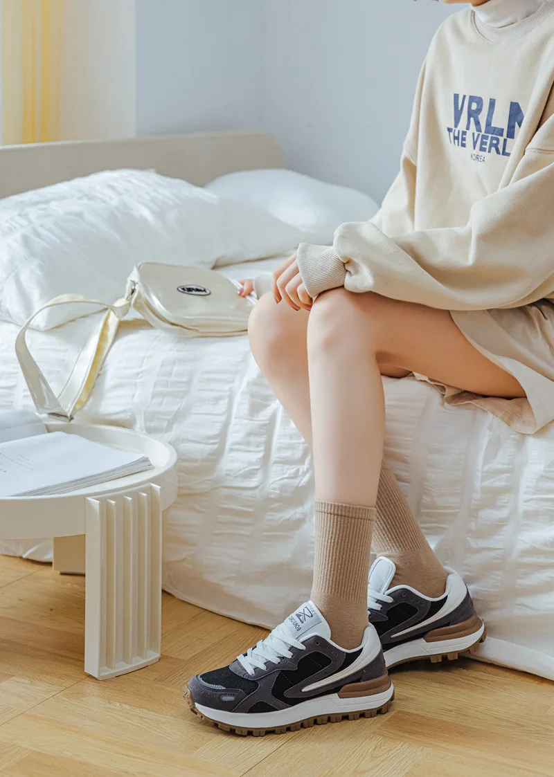 Color five-finger cotton sweat-absorbing breathable sports socks Japanese candy color split-toe women's socks