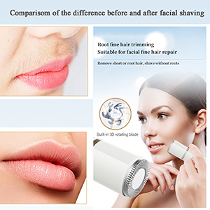 5 In 1 Electric Shaver for Women Painless Eyebrow Razor Bikini Trimmer Cordless Womens Body Shaver Facial Hair Remover Depilador