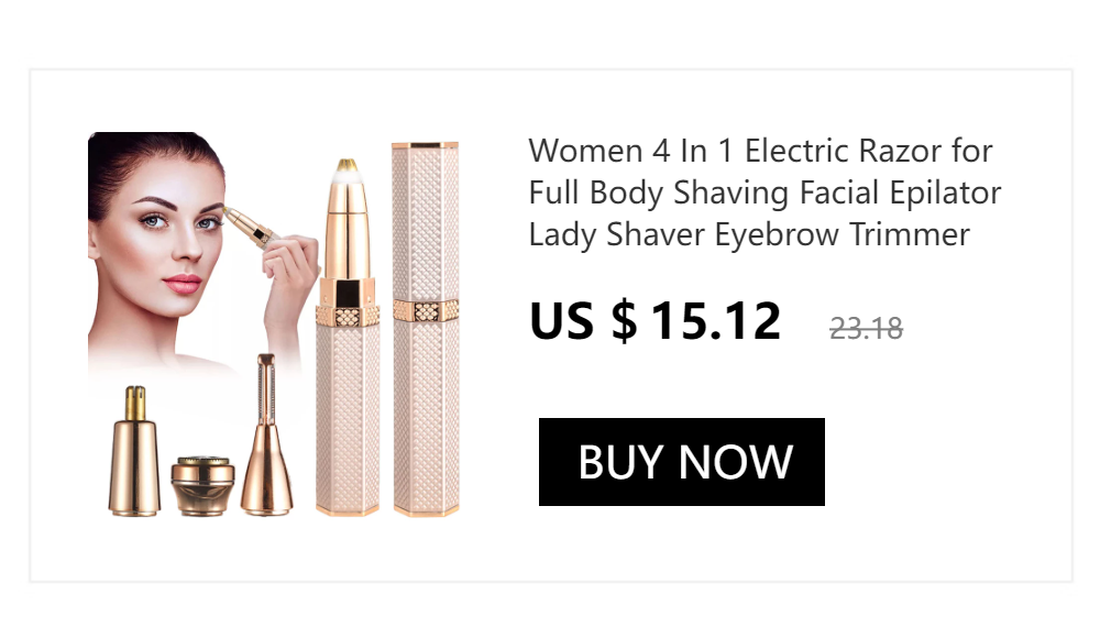 5 In 1 Electric Shaver for Women Painless Eyebrow Razor Bikini Trimmer Cordless Womens Body Shaver Facial Hair Remover Depilador