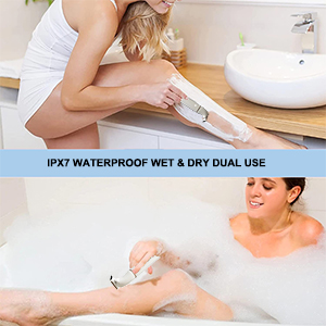 5 In 1 Electric Shaver for Women Painless Eyebrow Razor Bikini Trimmer Cordless Womens Body Shaver Facial Hair Remover Depilador