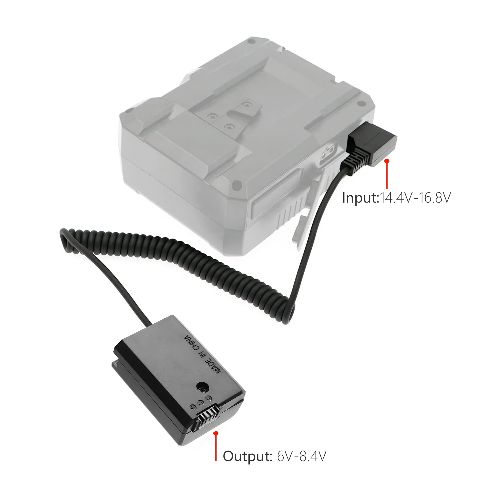 NP-FW50 Dummy Battery to D-tap for Sony A7000 A6500 A6400 A6300 A6100 A6000 A5100 A5000 A7 A7II A7RII A7SII A7S A7R A35 A37