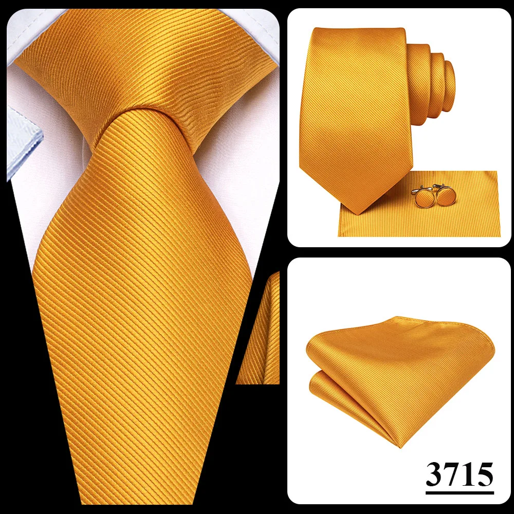 Orange Grey Paisley 2026 New Fashion Brand Tie for Men Wedding Party Necktie Set Handky Cufflinks Gift Wholesale Hi-Tie Designer