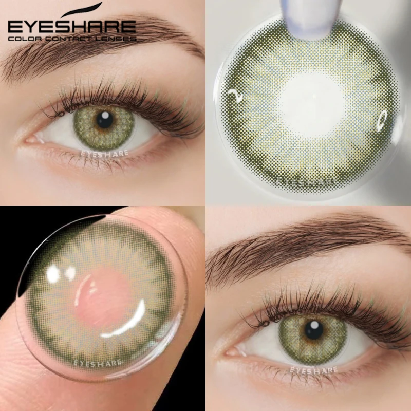 EYESHARE Color Contact Lenses for Eyes 2pcs PATTAYA Blue Green Colored Lenses Beautiful Pupil Yearly Makeup Cosmetic ContactLens