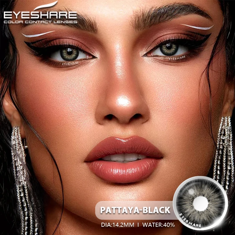EYESHARE Color Contact Lenses for Eyes 2pcs PATTAYA Blue Green Colored Lenses Beautiful Pupil Yearly Makeup Cosmetic ContactLens