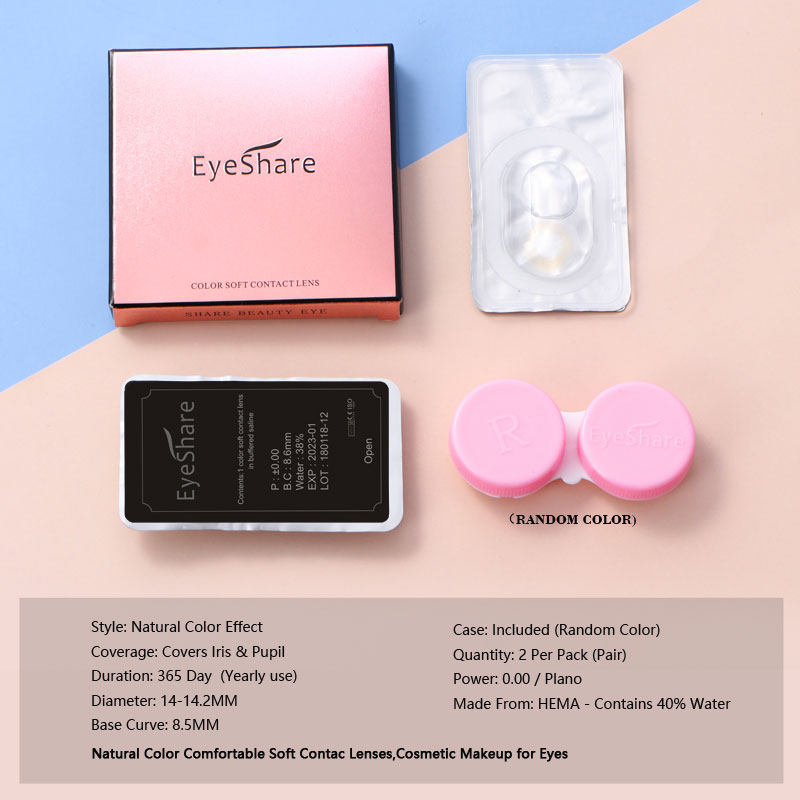 EYESHARE Color Contact Lenses for Eyes 2pcs PATTAYA Blue Green Colored Lenses Beautiful Pupil Yearly Makeup Cosmetic ContactLens