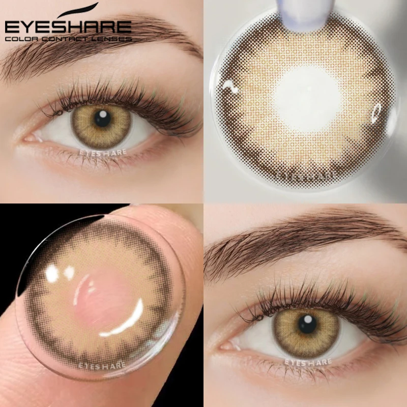 EYESHARE Color Contact Lenses for Eyes 2pcs PATTAYA Blue Green Colored Lenses Beautiful Pupil Yearly Makeup Cosmetic ContactLens