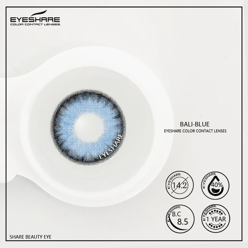 EYESHARE Color Contact Lenses for Eyes 2pcs PATTAYA Blue Green Colored Lenses Beautiful Pupil Yearly Makeup Cosmetic ContactLens
