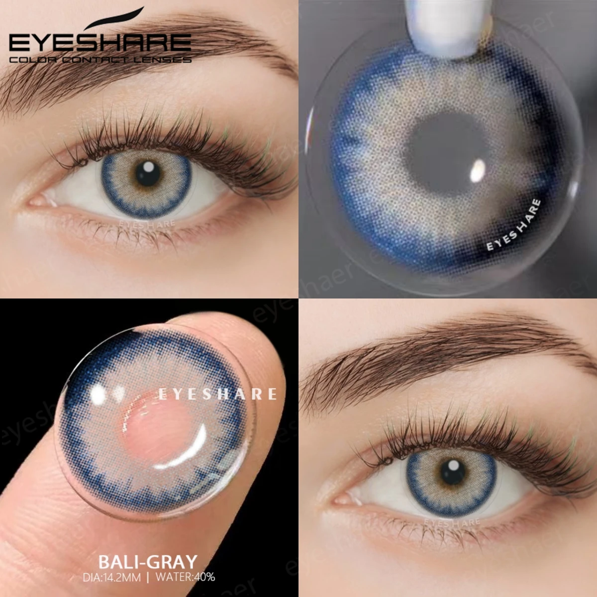 EYESHARE Color Contact Lenses for Eyes 2pcs PATTAYA Blue Green Colored Lenses Beautiful Pupil Yearly Makeup Cosmetic ContactLens