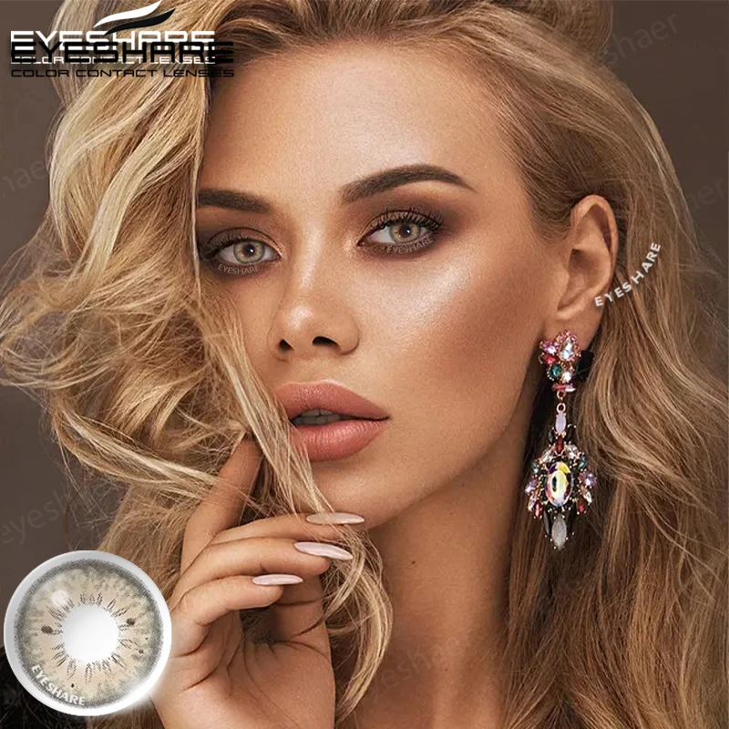 EYESHARE Color Contact Lenses for Eyes 2pcs PATTAYA Blue Green Colored Lenses Beautiful Pupil Yearly Makeup Cosmetic ContactLens