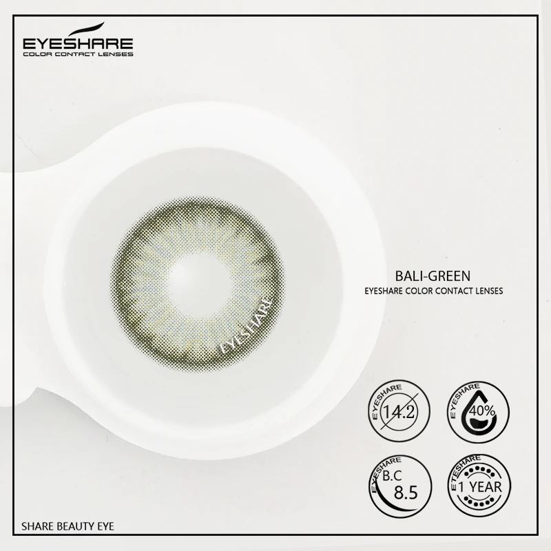 EYESHARE Color Contact Lenses for Eyes 2pcs PATTAYA Blue Green Colored Lenses Beautiful Pupil Yearly Makeup Cosmetic ContactLens