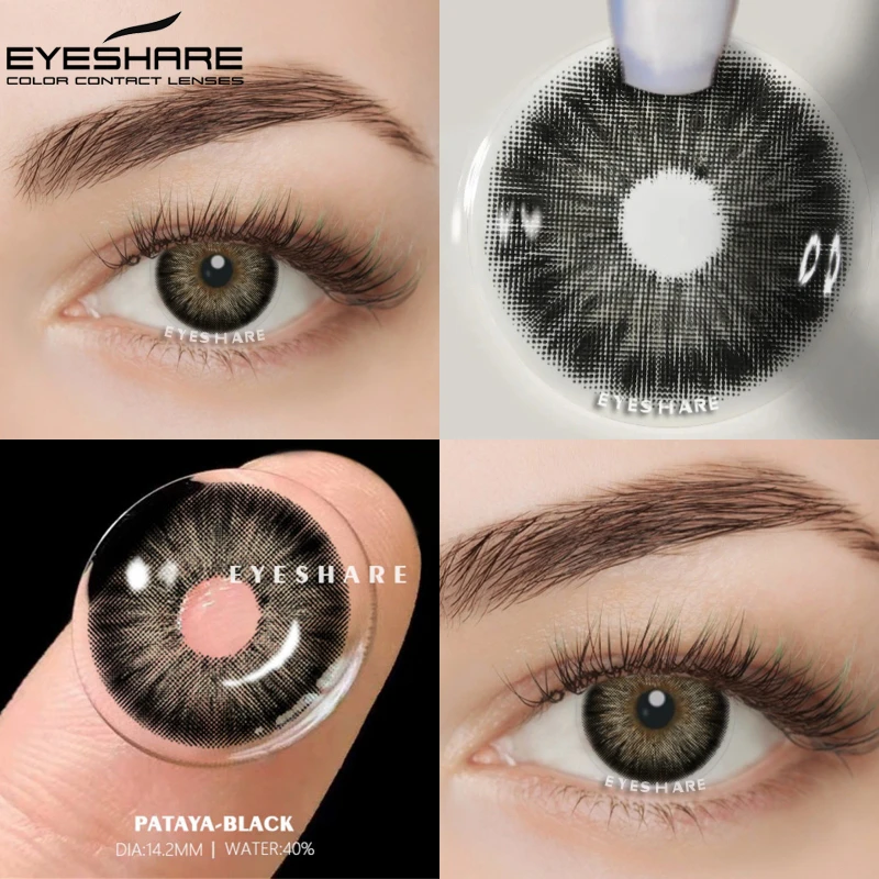 EYESHARE Color Contact Lenses for Eyes 2pcs PATTAYA Blue Green Colored Lenses Beautiful Pupil Yearly Makeup Cosmetic ContactLens