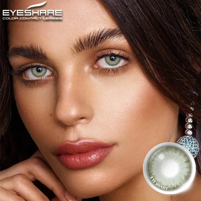 EYESHARE Color Contact Lenses for Eyes 2pcs PATTAYA Blue Green Colored Lenses Beautiful Pupil Yearly Makeup Cosmetic ContactLens