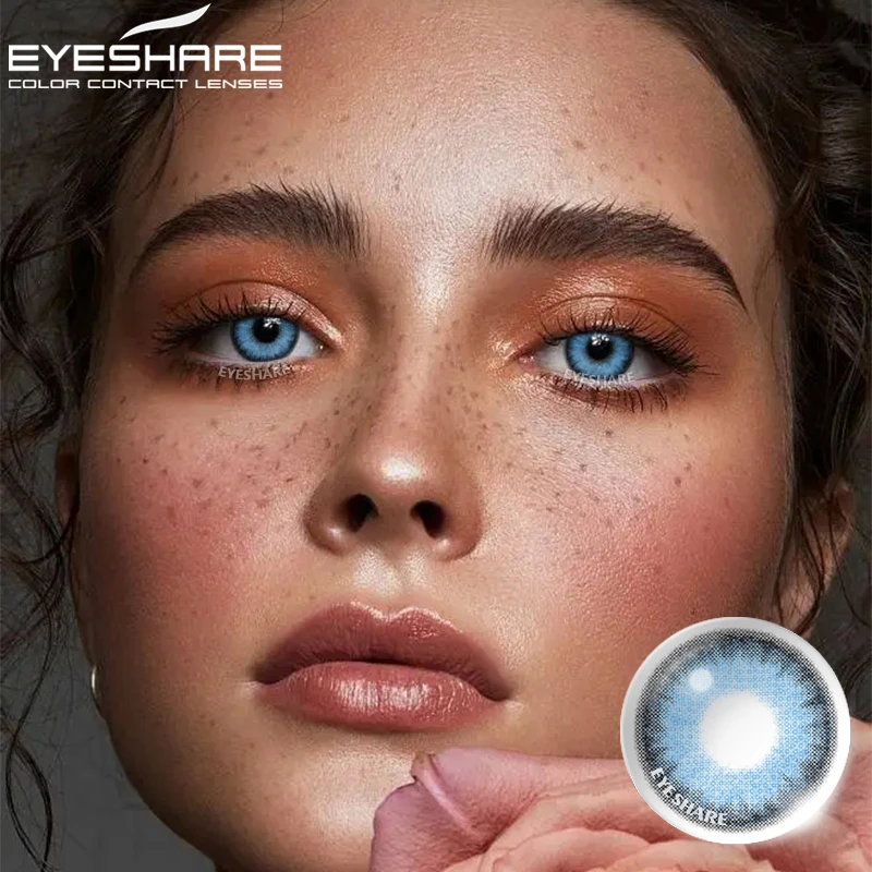 EYESHARE Color Contact Lenses for Eyes 2pcs PATTAYA Blue Green Colored Lenses Beautiful Pupil Yearly Makeup Cosmetic ContactLens