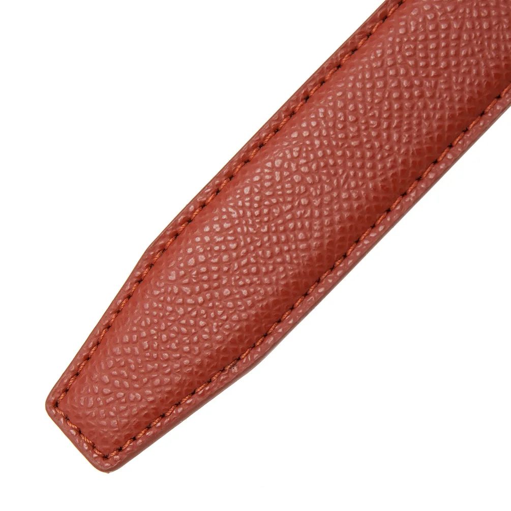 2.4cm Belts Ladies Luxury Brand Fashion Design Simple Versatile Jeans Accessories Women Automatic Buckle Thin Waistband