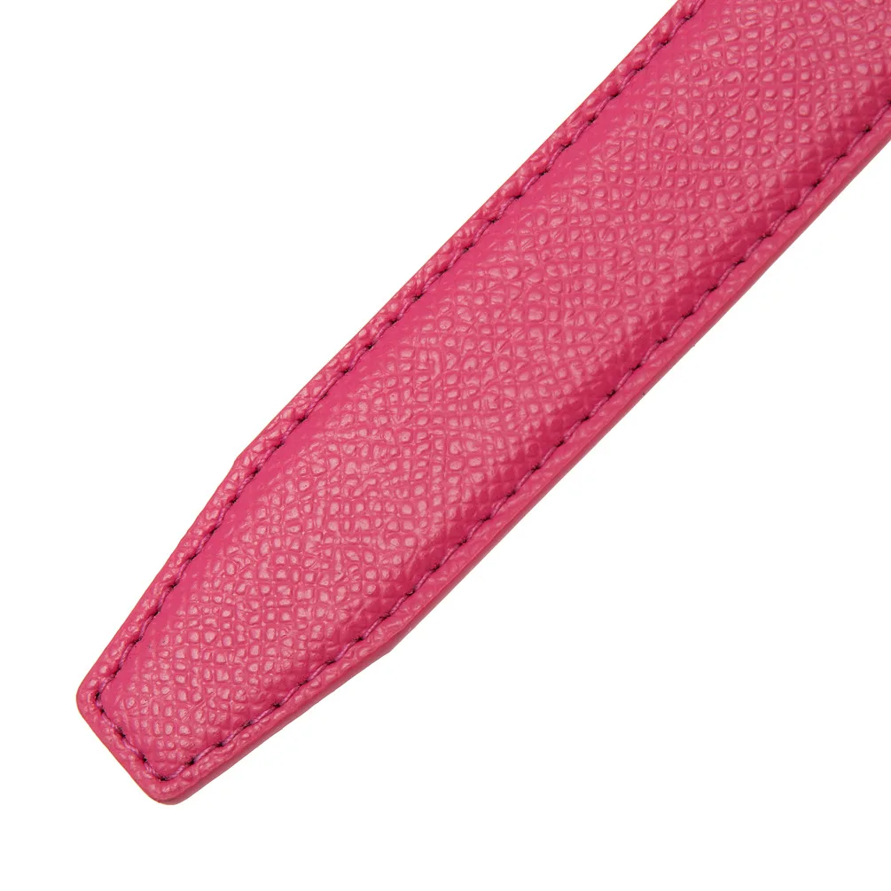 2.4cm Belts Ladies Luxury Brand Fashion Design Simple Versatile Jeans Accessories Women Automatic Buckle Thin Waistband