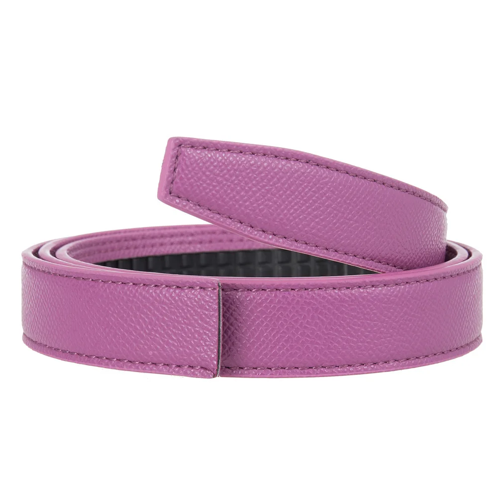 2.4cm Belts Ladies Luxury Brand Fashion Design Simple Versatile Jeans Accessories Women Automatic Buckle Thin Waistband