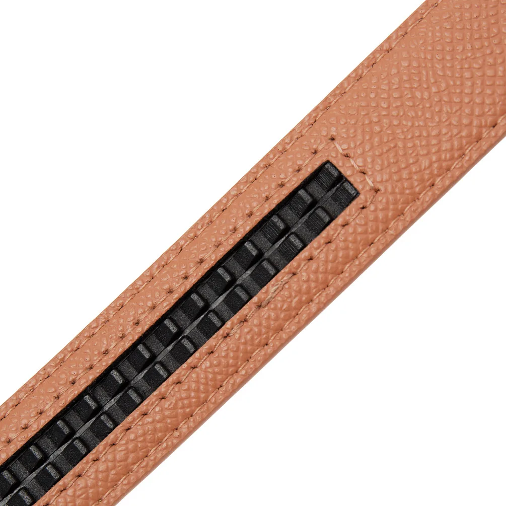 2.4cm Belts Ladies Luxury Brand Fashion Design Simple Versatile Jeans Accessories Women Automatic Buckle Thin Waistband