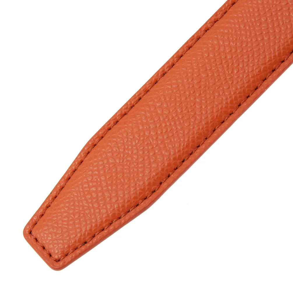 2.4cm Belts Ladies Luxury Brand Fashion Design Simple Versatile Jeans Accessories Women Automatic Buckle Thin Waistband