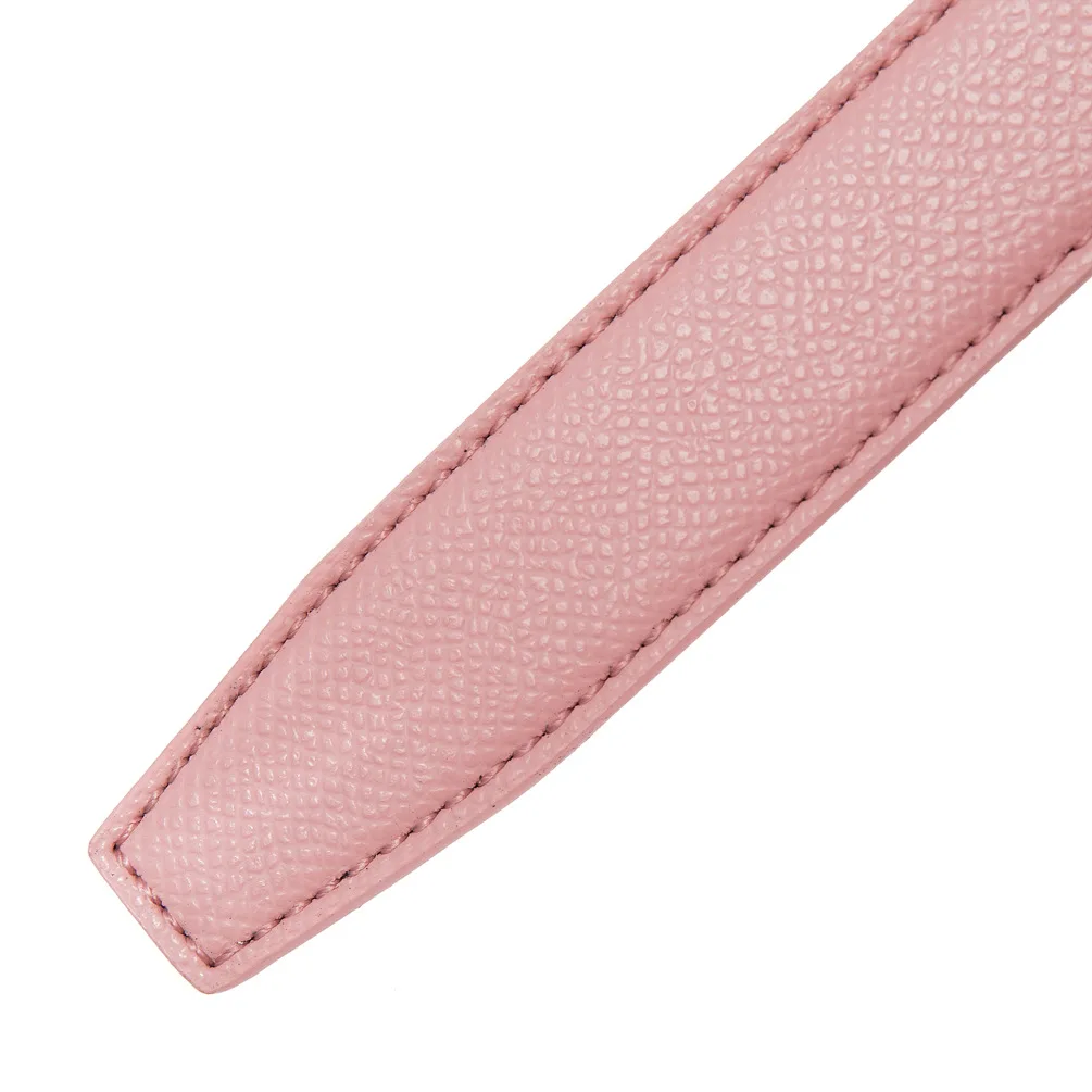 2.4cm Belts Ladies Luxury Brand Fashion Design Simple Versatile Jeans Accessories Women Automatic Buckle Thin Waistband