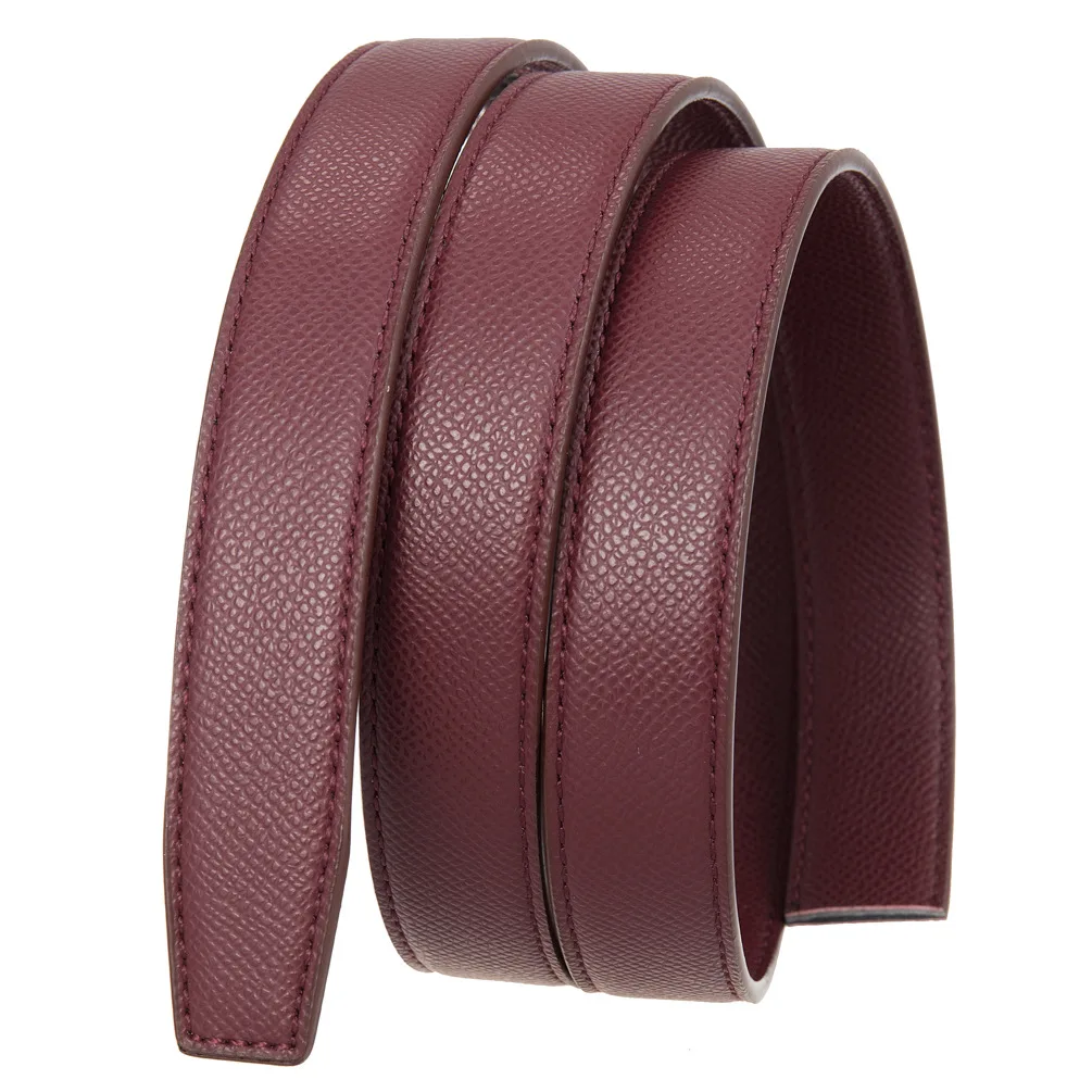 2.4cm Belts Ladies Luxury Brand Fashion Design Simple Versatile Jeans Accessories Women Automatic Buckle Thin Waistband