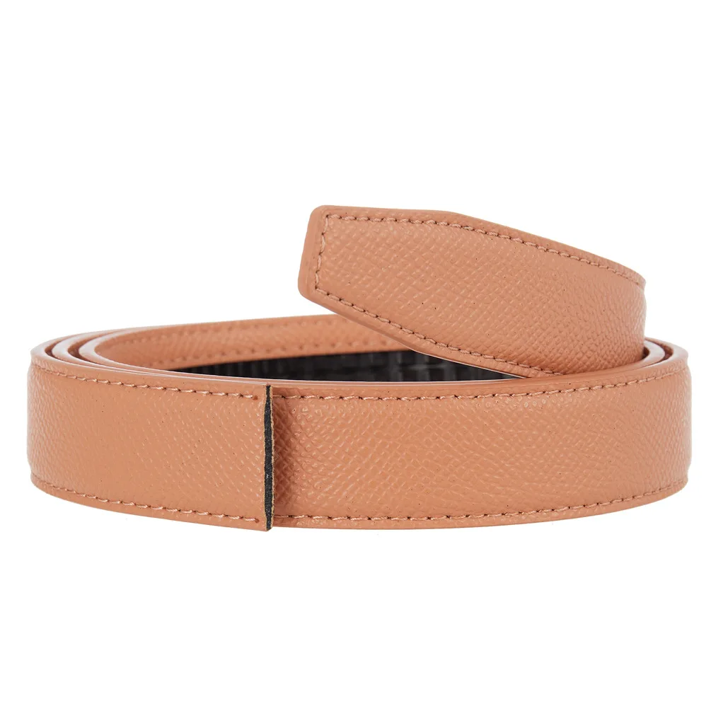 2.4cm Belts Ladies Luxury Brand Fashion Design Simple Versatile Jeans Accessories Women Automatic Buckle Thin Waistband