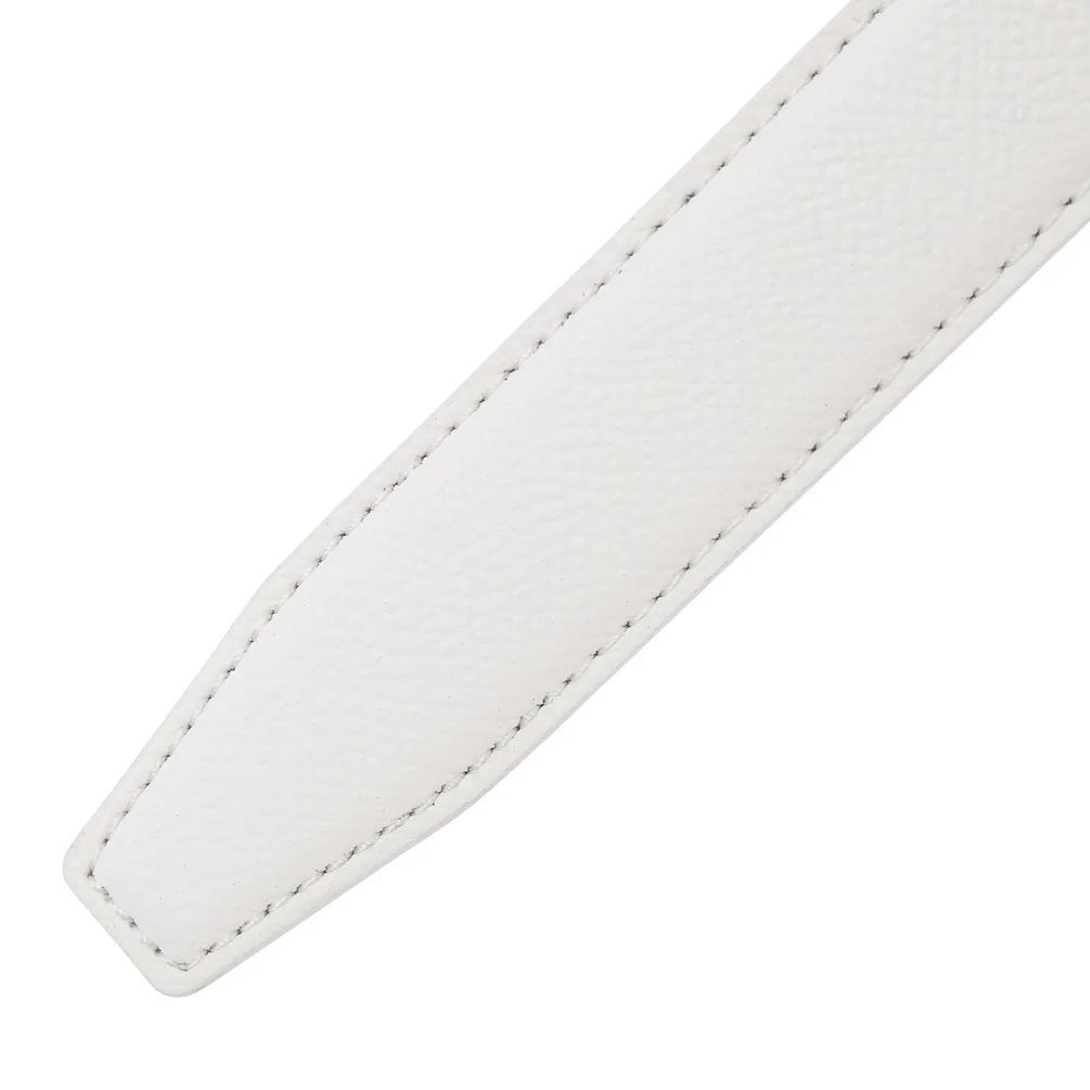 2.4cm Belts Ladies Luxury Brand Fashion Design Simple Versatile Jeans Accessories Women Automatic Buckle Thin Waistband
