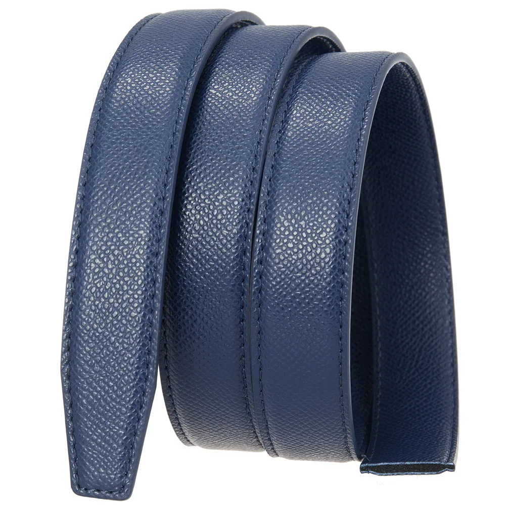 2.4cm Belts Ladies Luxury Brand Fashion Design Simple Versatile Jeans Accessories Women Automatic Buckle Thin Waistband