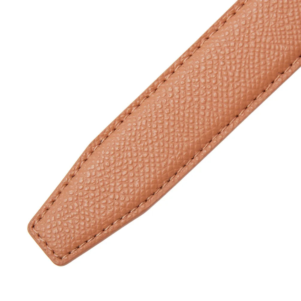 2.4cm Belts Ladies Luxury Brand Fashion Design Simple Versatile Jeans Accessories Women Automatic Buckle Thin Waistband