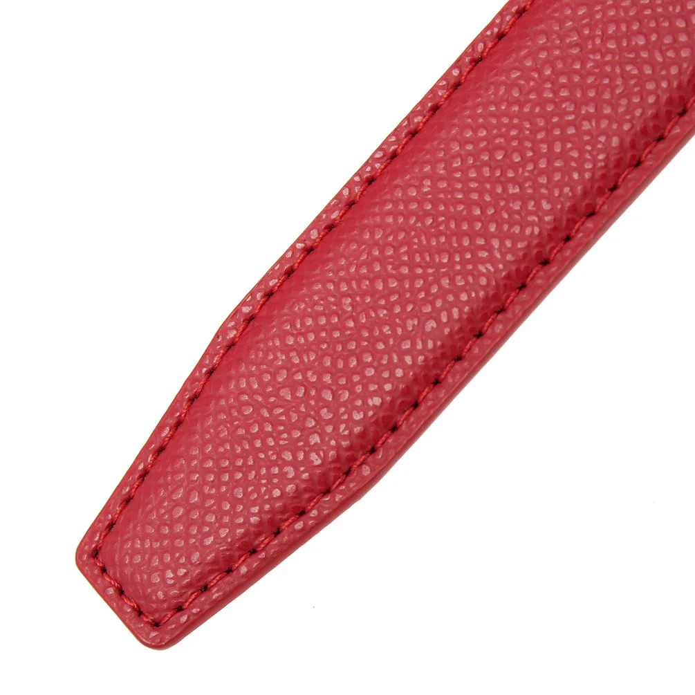 2.4cm Belts Ladies Luxury Brand Fashion Design Simple Versatile Jeans Accessories Women Automatic Buckle Thin Waistband