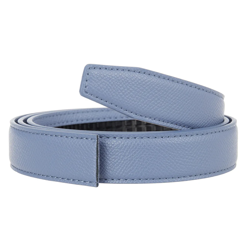 2.4cm Belts Ladies Luxury Brand Fashion Design Simple Versatile Jeans Accessories Women Automatic Buckle Thin Waistband