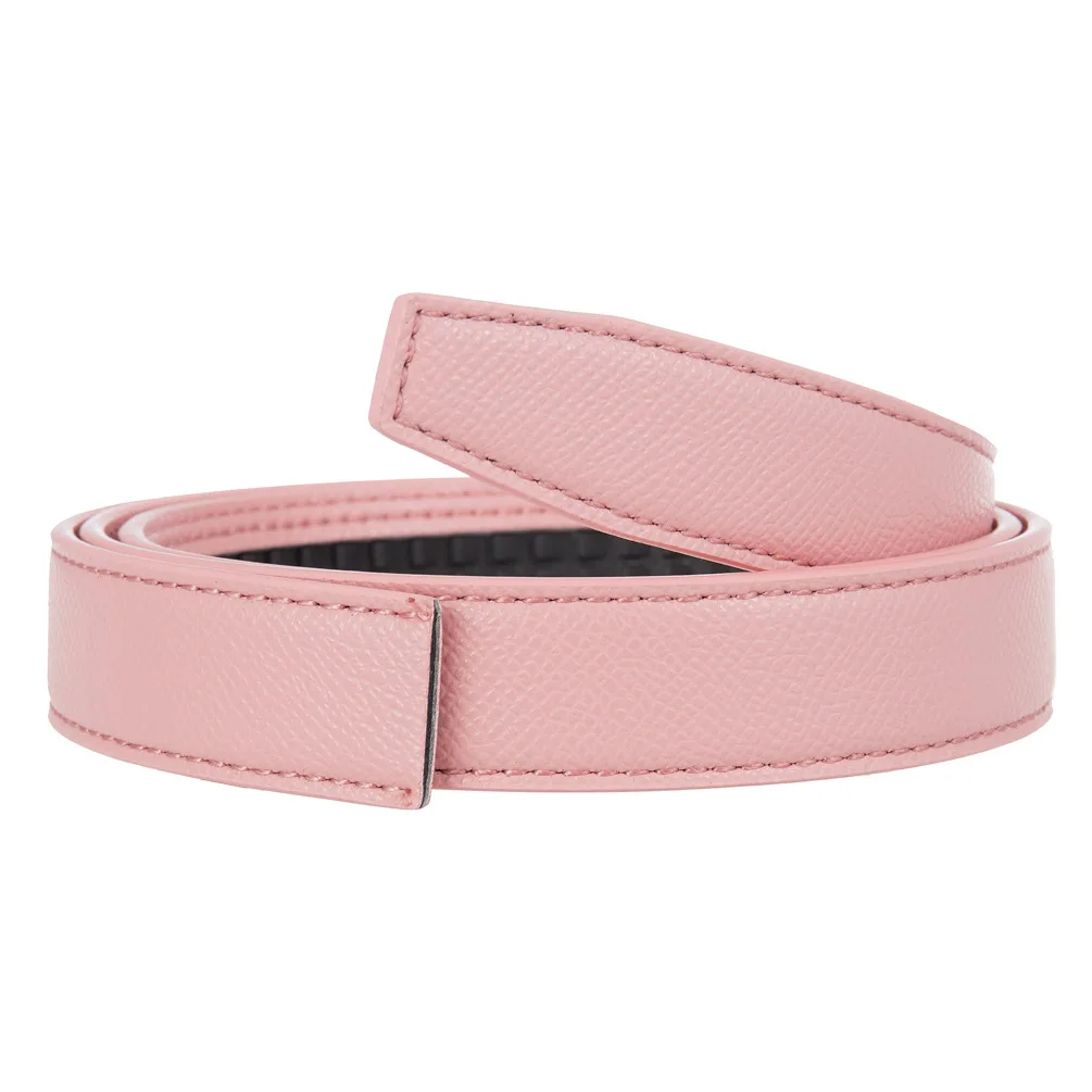 2.4cm Belts Ladies Luxury Brand Fashion Design Simple Versatile Jeans Accessories Women Automatic Buckle Thin Waistband