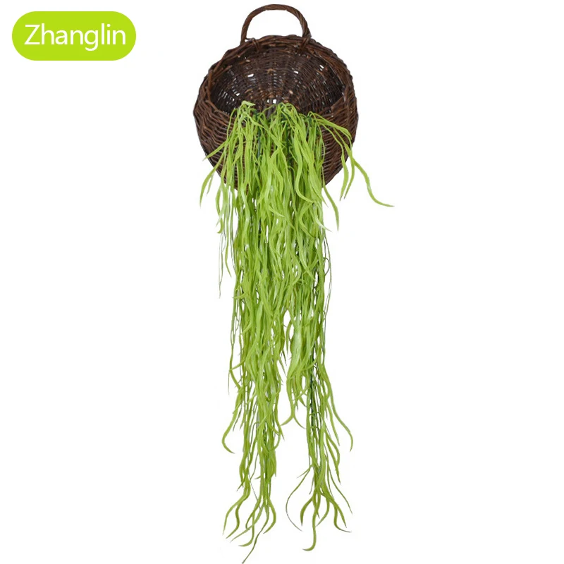 90cm Artificial Plant Green Wall Vine Seaweed Water Plant Bunch Home Bathroom Room Balcony Outdoor Decoration Fake Flower Ivy