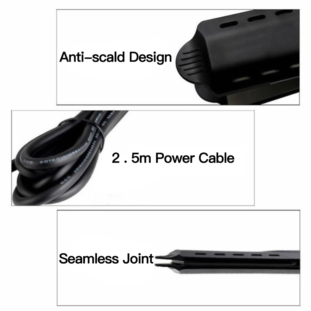 Hair Straightener Four-gear Temperature Adjustment Ceramic Tourmaline Ionic Flat Iron Hair Straightener For Women Widen Panel