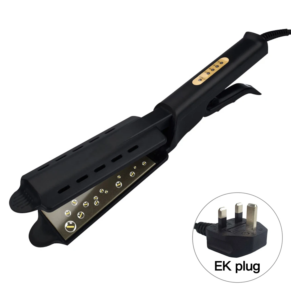 Hair Straightener Four-gear Temperature Adjustment Ceramic Tourmaline Ionic Flat Iron Hair Straightener For Women Widen Panel