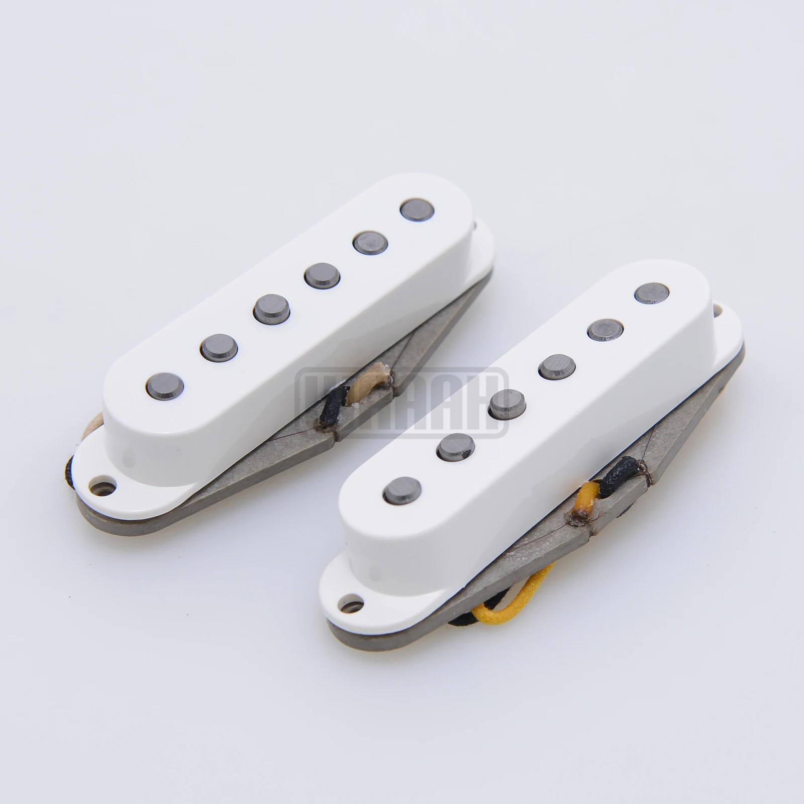 Vintage Waaah V70 SSS Handwound Alnico 5 Single Coil Guitar Pickups Grey Bottom Plate HSS Double Coil Pickup Guitar Parts