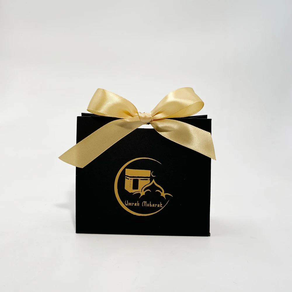Umrah Mubarak Candy Box Set Eid Mubarak Mini Paper Gift Bag Party Favor Gift Box, Muslim Islamic Party