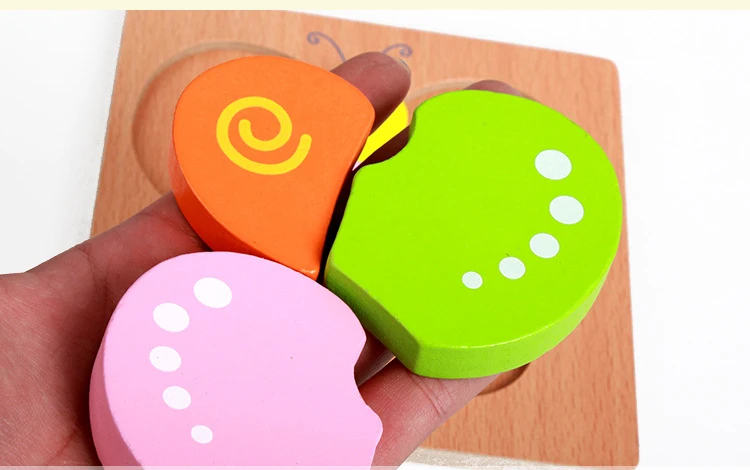 1pc Wooden Animal And Vehicle Puzzles For Toddlers, Boys And Girls Educational Toys Gift, Bright Color Different Shapes
