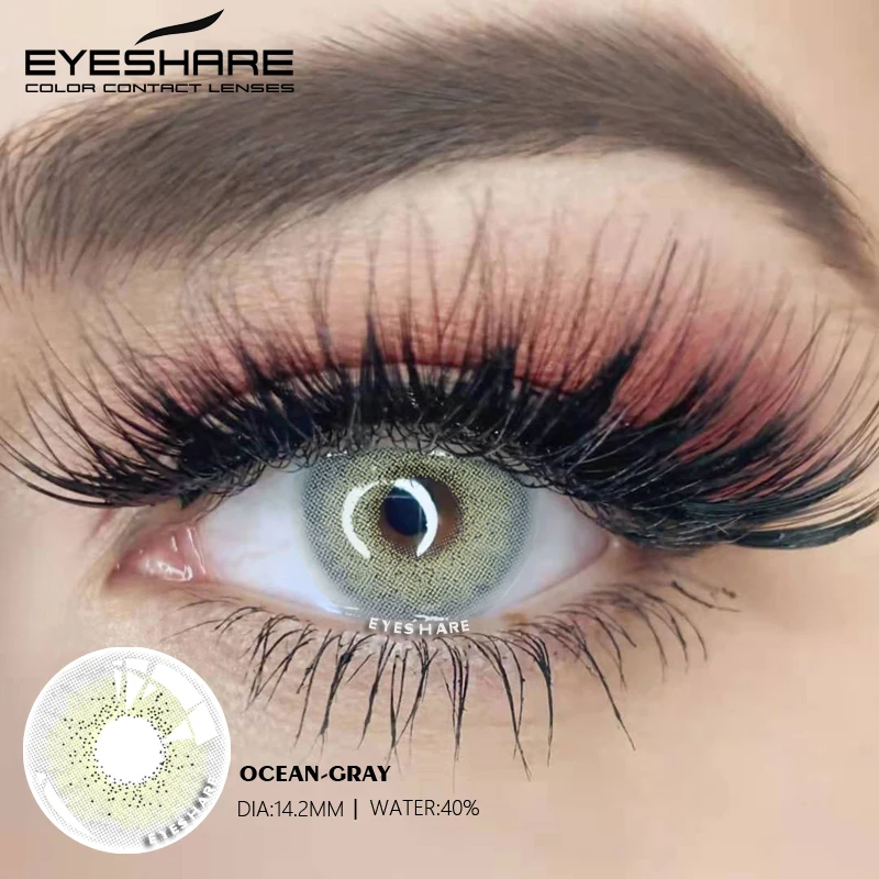 EYESHARE 1 Pair Color Contact Lenses for Eyes Beautiful Pupil Contact Lens Yearly Use Cosmetic Beauty Eye Lenses Colored Lenses
